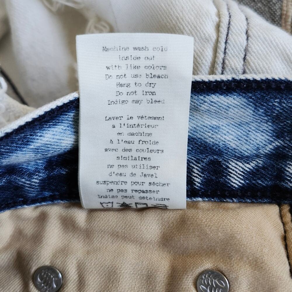 rag & bone denim cutoffs in "Bleach" acid wash Sz 24 - Picture 5 of 6